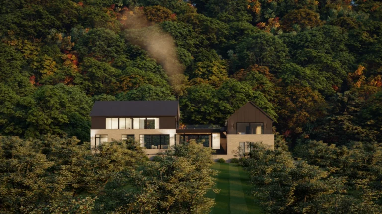exterior render of Cokers Lake project in Hamilton