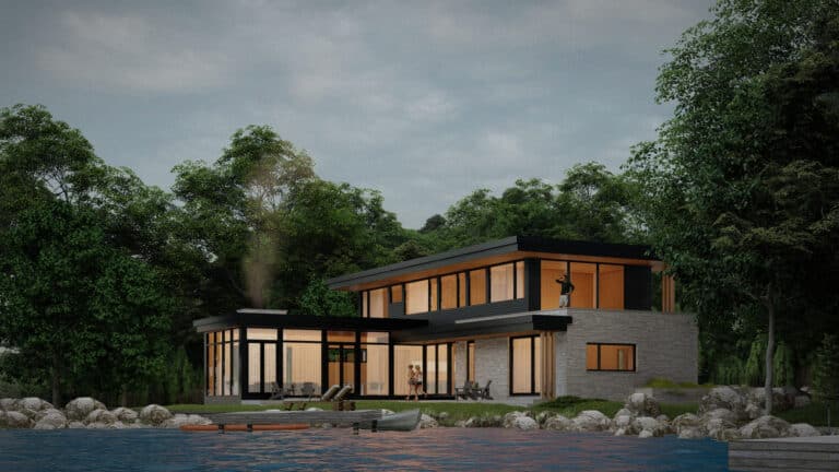 exterior render of 1024 lake road