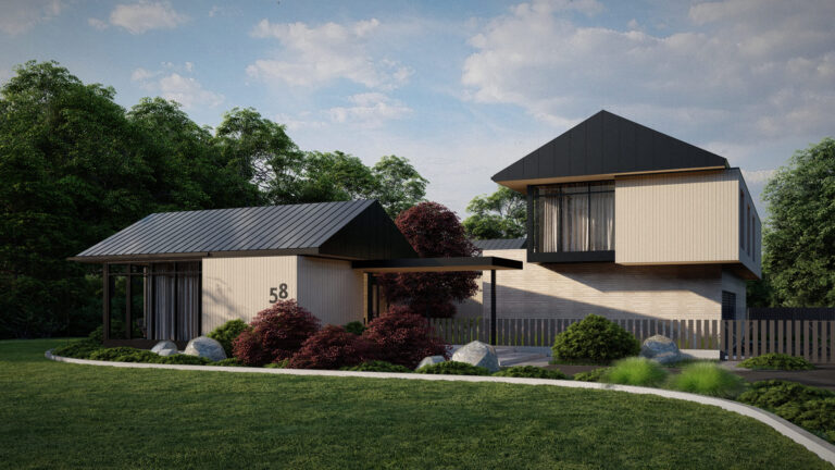 Exterior render of Marshboro Ave project