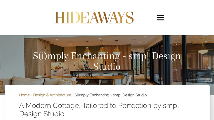 Hideaways article