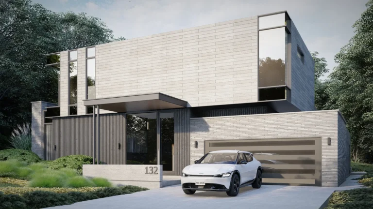 exterior render of the majestic modern